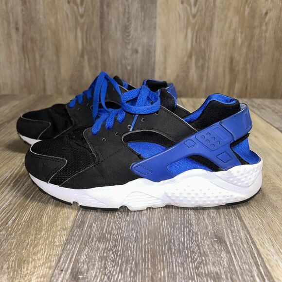 Nike Air Huarache Run GS Nike 654275-005 Black Blue Kids Youth US Size 5.5Y - Picture 5 of 11